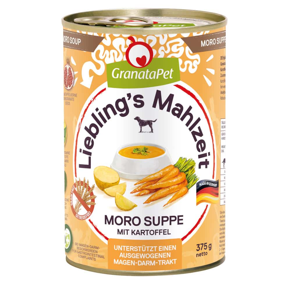 6x375g GranataPet Liebeling’s Maaltijd Moro Soep met Aardappel nat hondenvoer