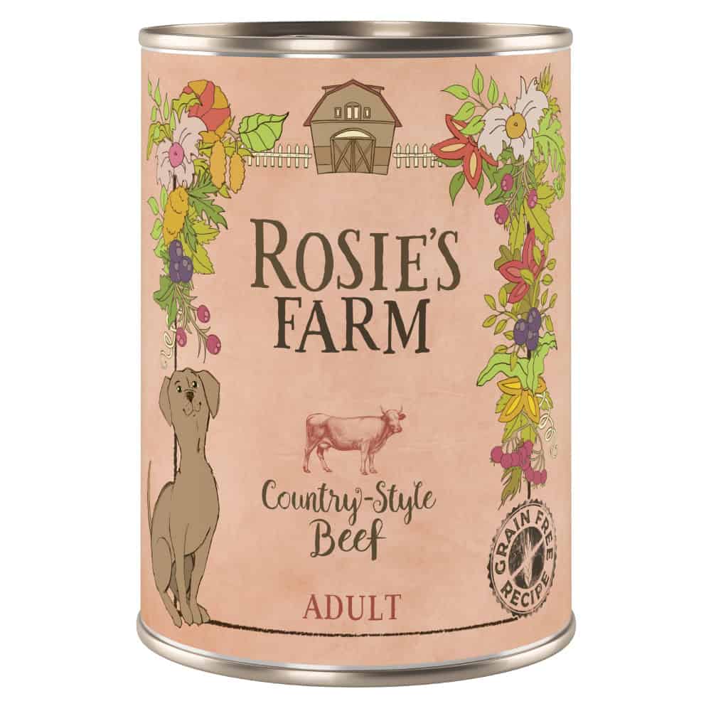 6x400g Adult Rund Rosie’s Farm Hondenvoer