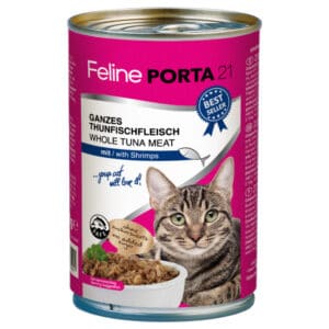 6x400g Feline Tonijn met Garnalen Porta 21 Kattenvoer