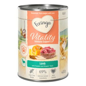 6x400g Feringa Vitality Immune Immune - Lam natvoer voor katten