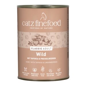catz finefood Wild natvoer voor katten – 6 x 400 g