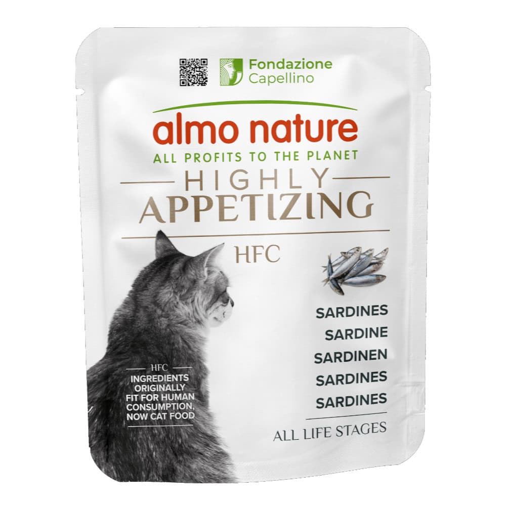6x50g Almo Nature HFC Zeer Smakelijk Sardientjes natvoer voor katten