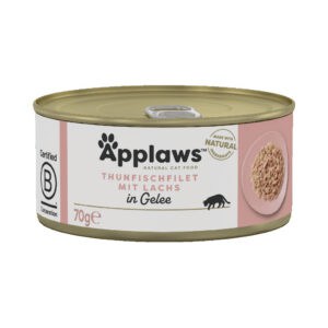 6x70g Tonijn/Zalm in Gelei Applaws Kattenvoer