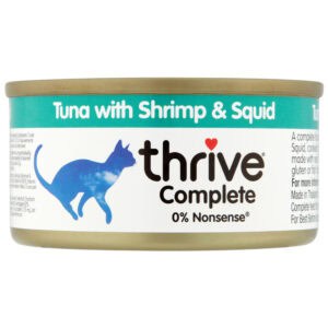6x75g Adult Wet Complete Tonijn met Garnalen & Inktvis Thrive Kattenvoer