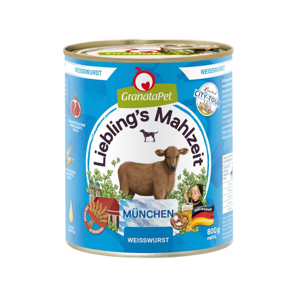 Granatapet Lievelingsmaaltijd City Tour München nat hondenvoer – 6 x 800 g