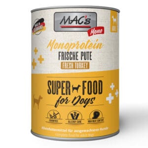 6x800g Mono Sensitive Kalkoen MAC's Hondenvoer
