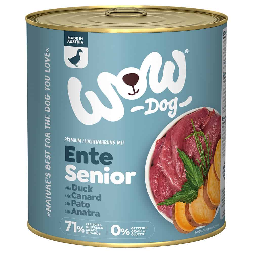 Wow Senior Eend Hondevoer nat – 6 x 800 g