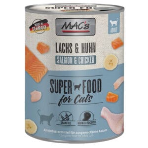 6x800g Zalm & Kip MAC's Kattenvoer
