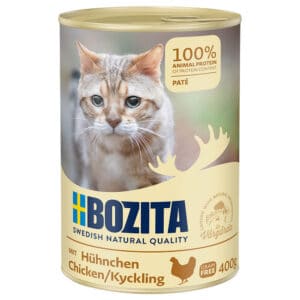 Bozita 6 x 410 g Nat Kattenvoer - Kip