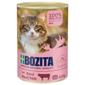 Bozita 6 x 410 g Nat Kattenvoer - Rund
