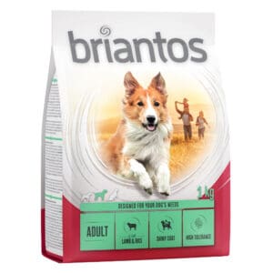 Briantos Adult Lam & Rijst Hondenvoer - Voordeelpakket: 4 x 1 kg