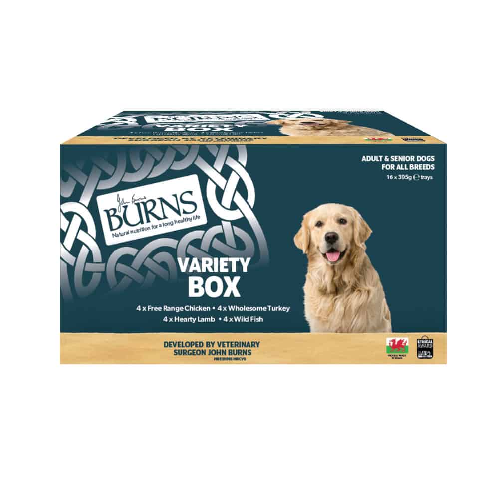 Burns natvoer voor honden 16 x 395 g – Gemengde selectie