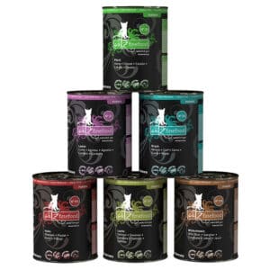 catz finefood Purrrr Blik 6 x 400 g - Mix II (Kip, Lam, Zalm, Hertenvlees, Paard, Wild Zwijn)