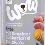 6x 400g WOW Senior Eend Hondevoer nat