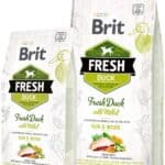 Brit Fresh Eend met gierst Active Run & Work – Dubbelpak: 2 x 12 kg