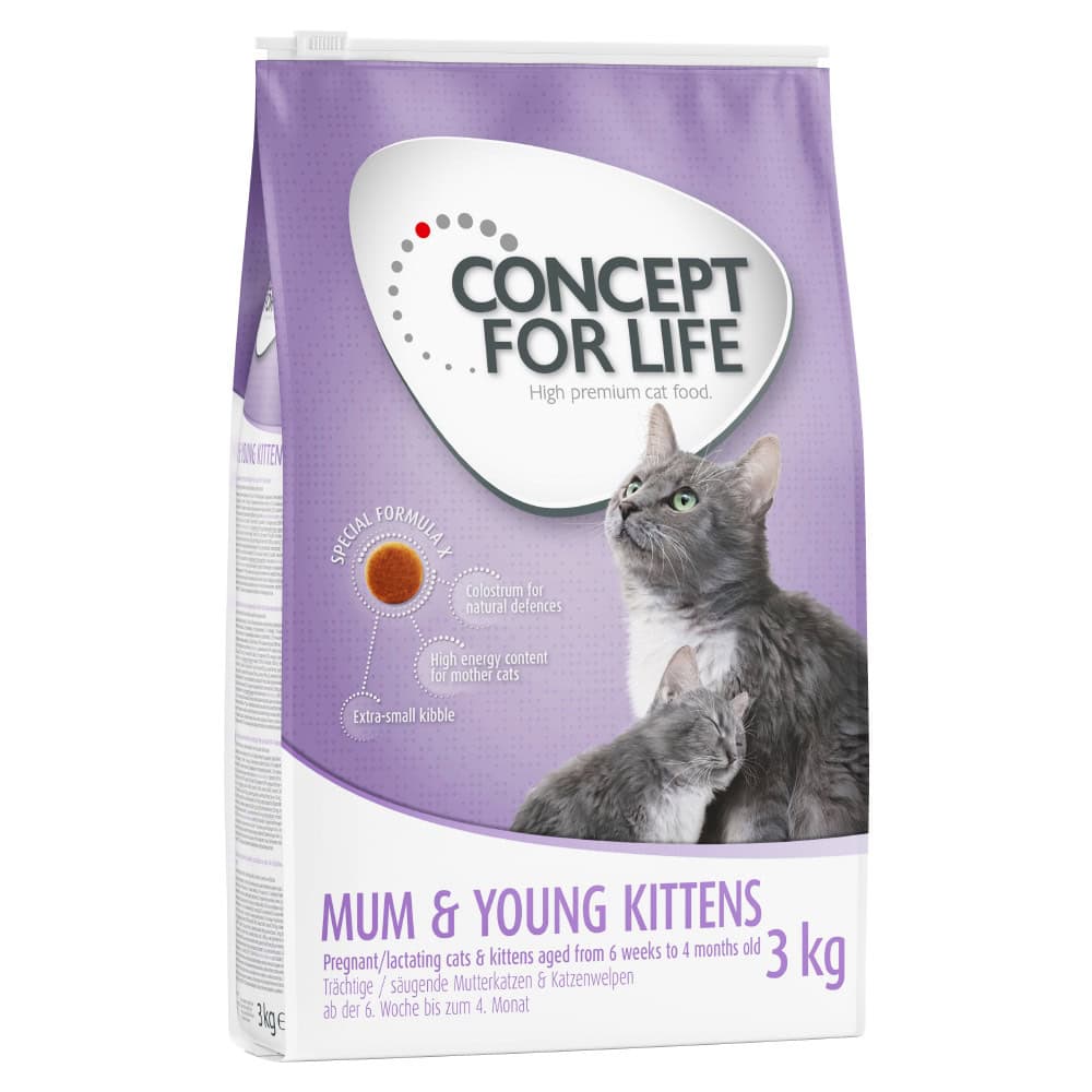 Concept for Life Mum & Young Kittens – Verbeterde receptuur! – 3 kg