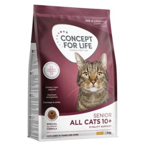 Concept voor het leven Alle katten 10+ - Nieuw Receptuur: Voordeelpakket 3 x 3 kg