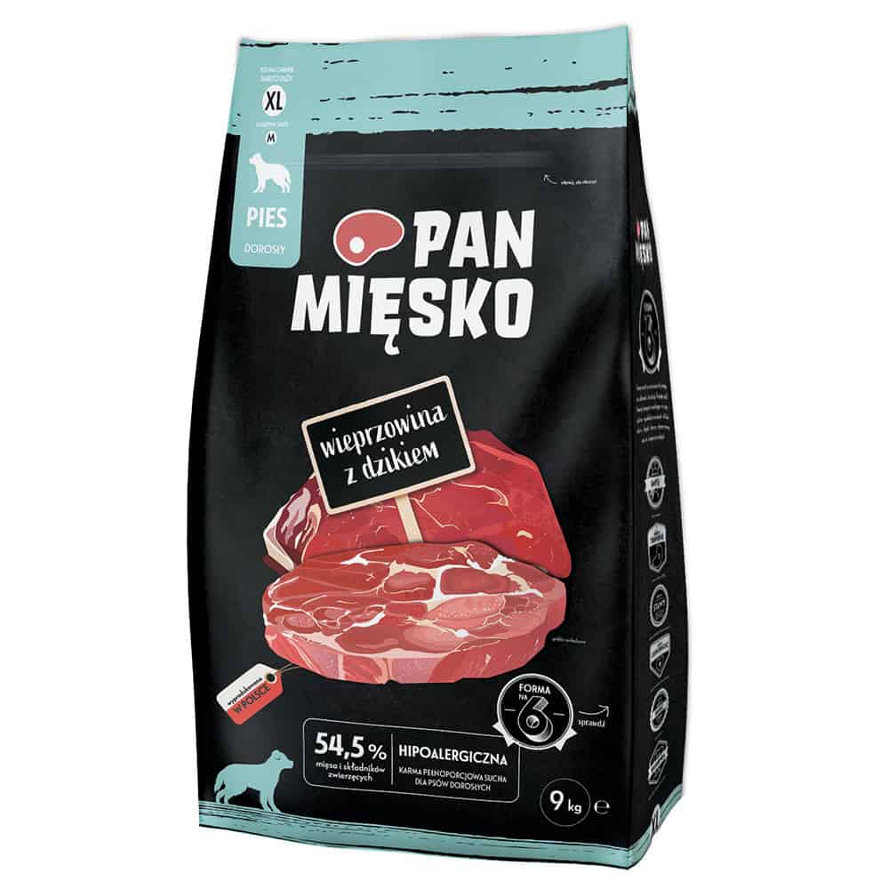 Dubbelpak: 2x9kg Pan Mięsko XL Varken met Wild Zwijn droogvoer voor honden