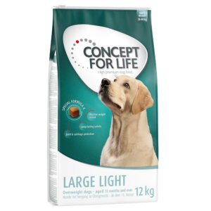 Dubbelpak Concept for Life: 2 x Grootverpakking Hondenvoer Large Light (2 x 12 kg)