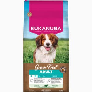 Eukanuba Grain Free Adult Small & Medium Lam – 12 kg