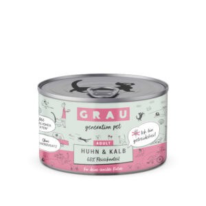 GRAU Adult Graanvrij 6 x 200 g Kattenvoer - Kip & Kalf