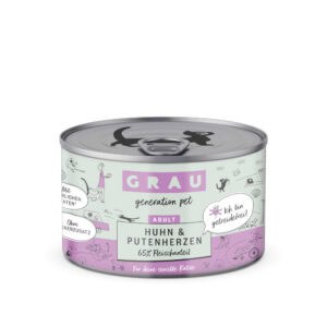 GRAU Adult Graanvrij 6 x 200 g Kattenvoer - Kip & Kalkoenhart