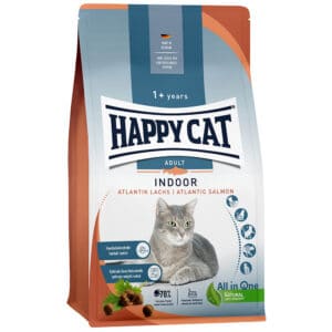 Happy Cat Indoor Atlantische Zalm Kattenvoer - 1,3 kg