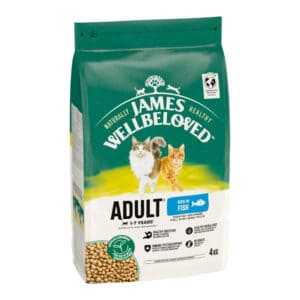 James Wellbeloved Adult Cat Hypoallergenic Vis & Rijst - Voordeelpakket: 3 x 4 kg