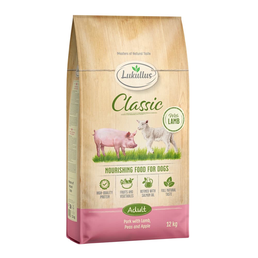Lukullus Classic Varken & Lam – Nieuw Receptuur – 12 kg