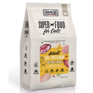MAC's Superfood for Cats Adult Eend, Kalkoen & Kip Kattenvoer - Dubbelpak 2 x 7 kg