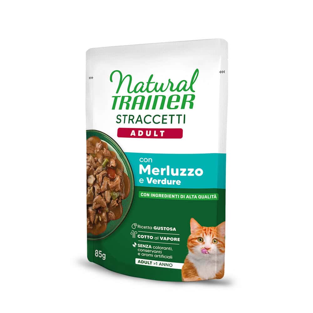 Natural Trainer Adult Straccetti Strips in saus 22 x 85 g – Kabeljauw