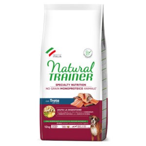 Natural trainer No Grain Adult Medium & Maxi met Forel – 12 kg