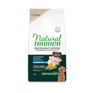 Natural Trainer Selected Quality Nutrition Adult Small & Toy Witte vis - Dubbelpak: 2 x 1,5 kg