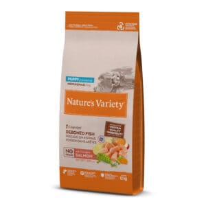 Nature's Variety No Grain Puppy Medium/Maxi Zalm - Dubbelpak: 2 x 12 kg