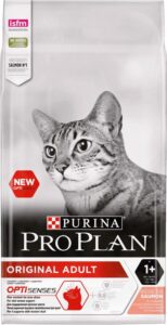 PRO PLAN® - Kattenvoer voor Volwassen Kat - OPTISENSES - Original Adult Kat - Rijk in Zalm - 3 kg