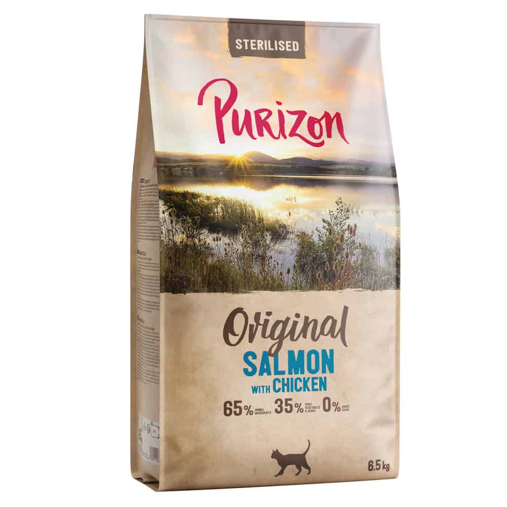 Purizon Gesteriliseerde Adult Zalm met Kip – graanvrij – Nieuw Recept – 13 kg