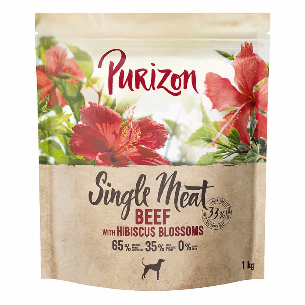 Purizon Rund met Hibiscusbloemen 4 x 1 kg
