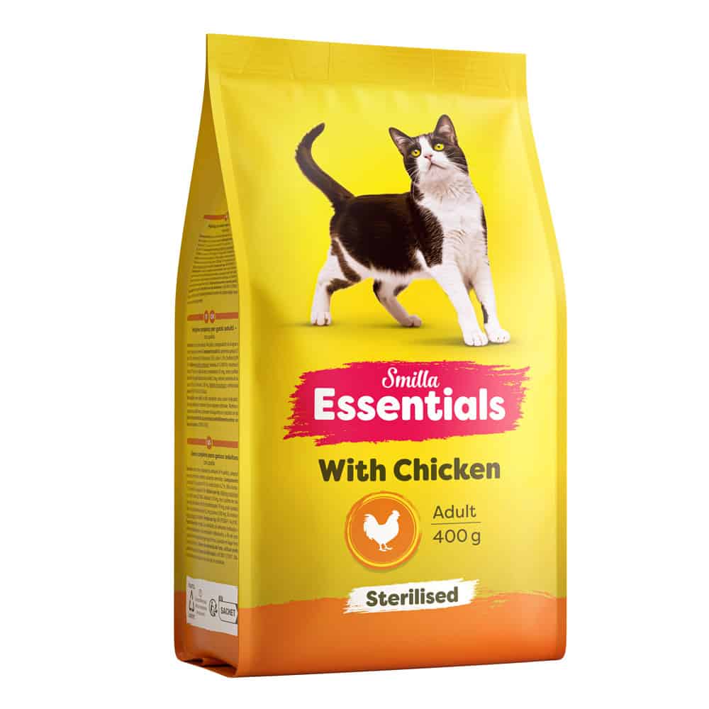 Smilla Essentials Adult Sterilised met kip – Voordeelpakket: 2 kg (5 x 400 g)