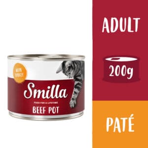 Smilla Rundvlees 6 x 200g Kattenvoer - Rund met Kalkoen