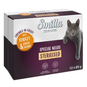Smilla Sterilised Hapjes met Groenten 12 x 85 g - met kalkoen en sperziebonen
