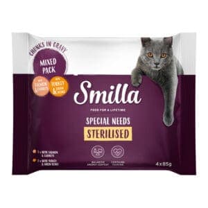 Smilla Sterilised Hapjes met Groenten 12 x 85 g - Probiermix (4 x 85 g)