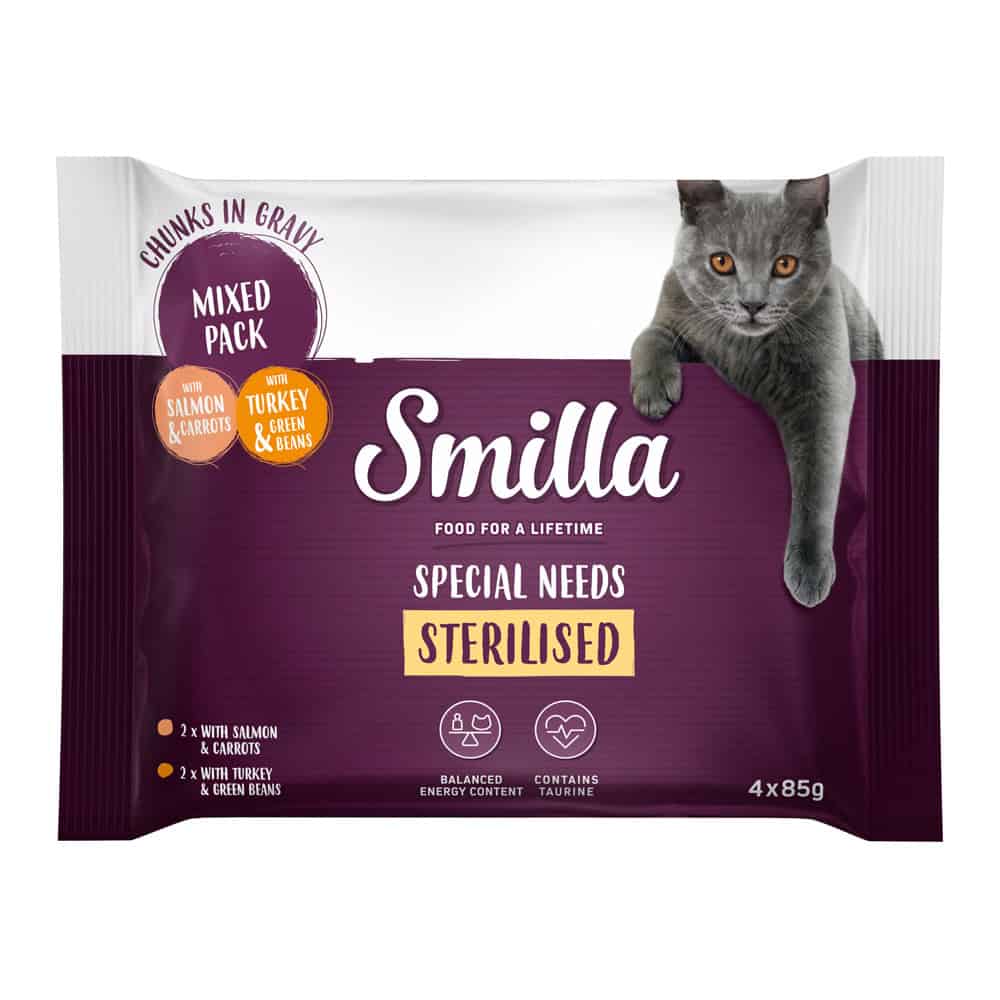 Smilla Sterilised Hapjes met Groenten – Probiermix – 12 x 85 g