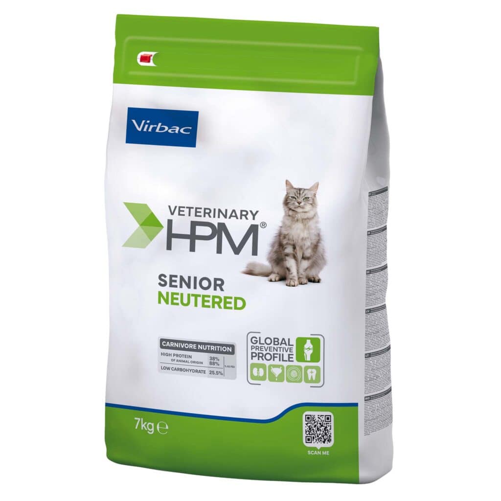 Virbac Diergeneeskunde HPM Senior Gecastreerde Kat – Dubbelpak: 2 x 7 kg