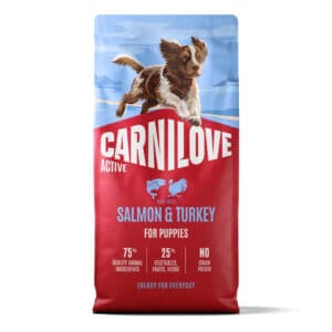 Voordeelpak: 2x12 kg Carnilove Active Puppies zalm & kalkoen droogvoer voor honden