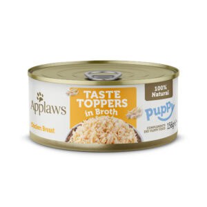 Voordeelpakket: 12x156g Applaws Puppy Taste Toppers Naturel Kipfilet nat hondenvoer