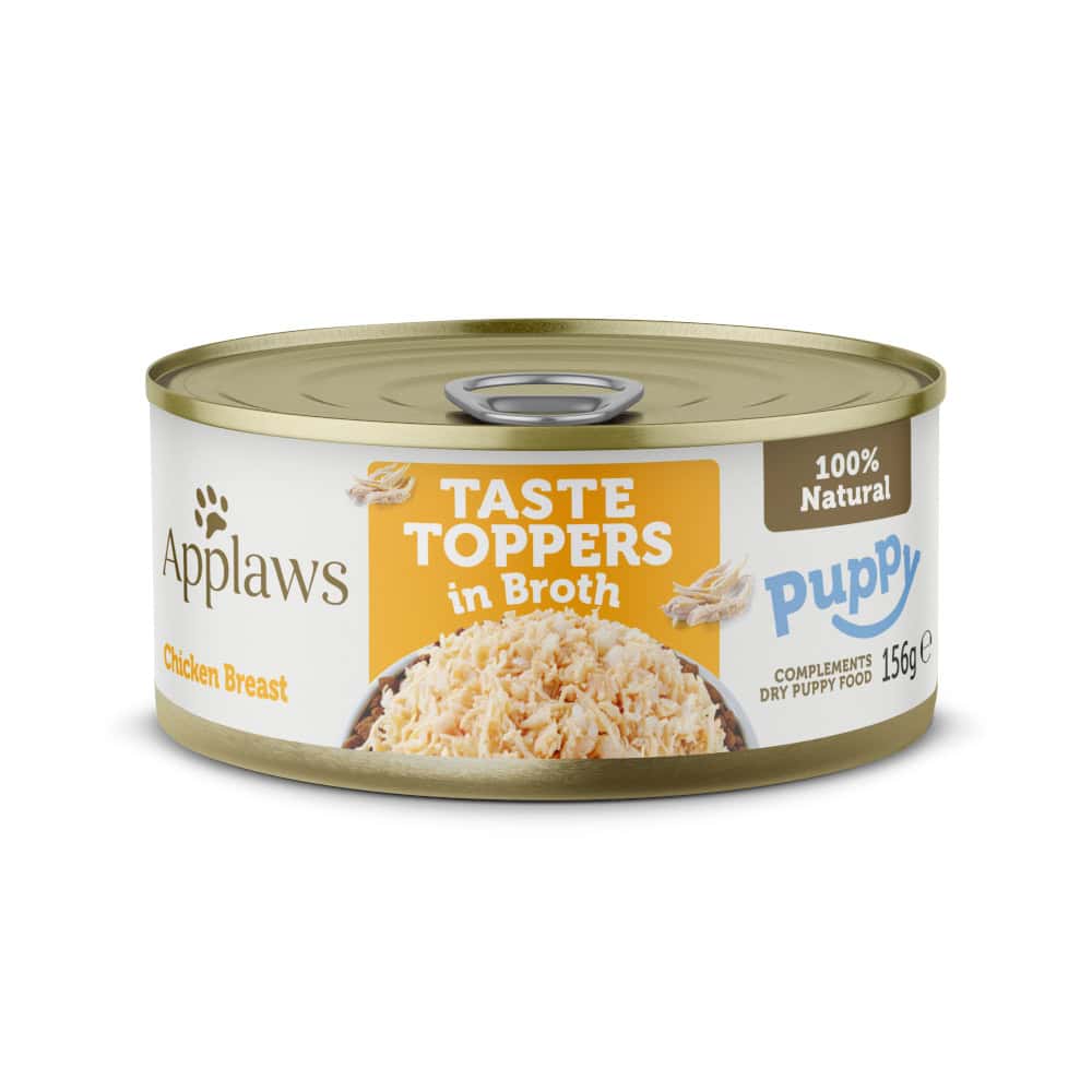 Applaws Puppy Taste Toppers Naturel Kipfilet nat hondenvoer – 6 x 156 g