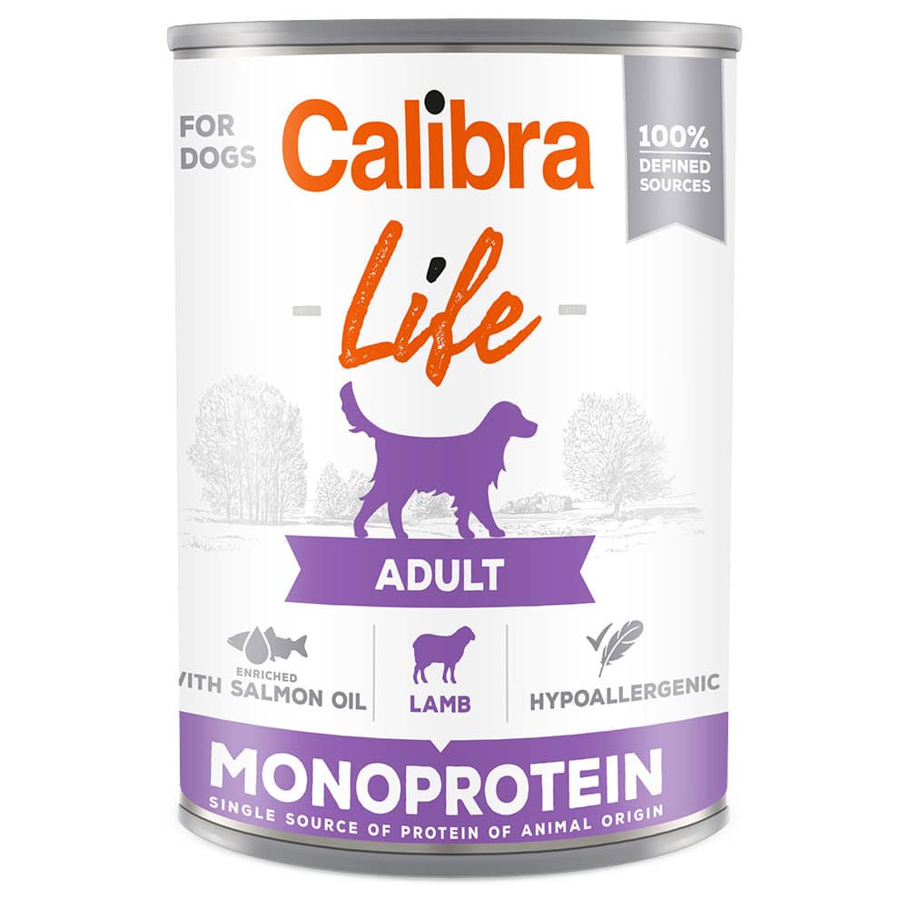 Calibra Dog Life Adult Lam Hondenvoer Nat – 12 x 400 g