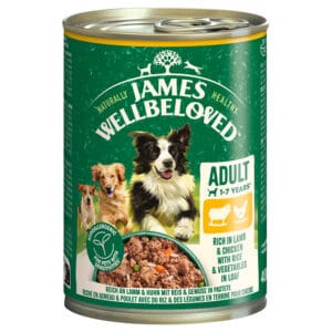 James Wellbeloved Adult Dog Hypoallergenic Lam & Kip in paté nat hondenvoer – 9,6 kg