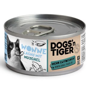 voordeelpakket Dogs'n Tiger Cat Filet 24 x 70 g - Zalm met mosselen