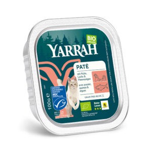 Yarrah Bio – Pâté: Zalm met Bio-Zeewier – 16 x 100 g